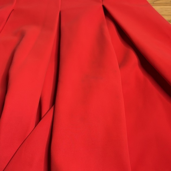 Chiara Boni- Deep Orange Fit-and-Flare Dress. Size US 6 - Picture 14 of 14